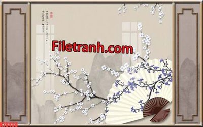 File tranh File tranh gốc dán tường hươu nai sừng K76458 (bản gốc) treo quán cafe