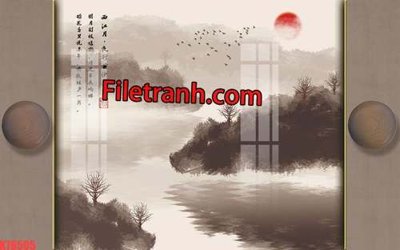 Tải file gốc File tranh gốc dán tường hươu nai sừng K76505 (bản PSD) đầy đủ layer