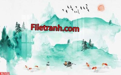 Tải file File tranh gốc dán tường hươu nai sừng K76511 (gốc) làm file tranh quảng cáo