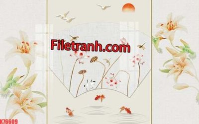 File in trần File tranh gốc dán tường hươu nai sừng K76609 (bản gốc 3D) sống động