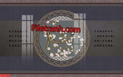 File tranh in tráng gương File tranh gốc dán tường hươu nai sừng K76617 (siêu nét)
