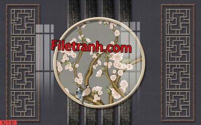 Hình ảnh file gốc File tranh gốc dán tường hươu nai sừng K76618 (chất lượng cao)