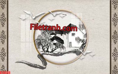 Tải file File tranh gốc dán tường hươu nai sừng K76648 (gốc) in ấn chất lượng