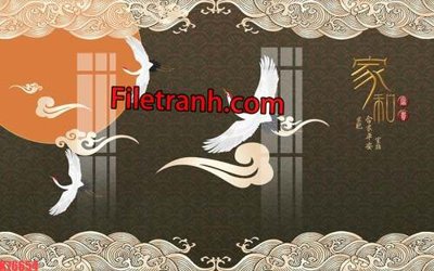 File tranh File tranh gốc dán tường hươu nai sừng K76654 (gốc) in backlit film