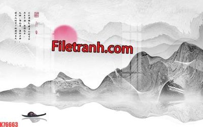 Tải file File tranh gốc dán tường hươu nai sừng K76663 (gốc) in trên mọi chất liệu