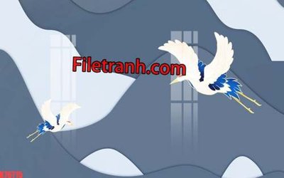 File in trần File tranh gốc dán tường hươu nai sừng K76715 (bản gốc 3D) sống động