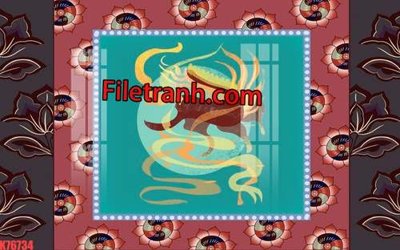 File in ấn File tranh gốc dán tường hươu nai sừng K76734 (bản gốc) chất lượng cao