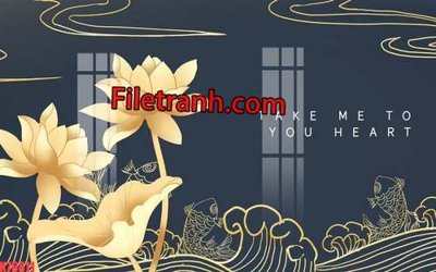 File PSD File tranh gốc dán tường hươu nai sừng K76811 (gốc) cho designer