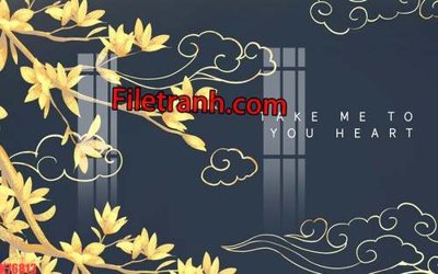 File tranh File tranh gốc dán tường hươu nai sừng K76813 (gốc) chủ đề trừu tượng