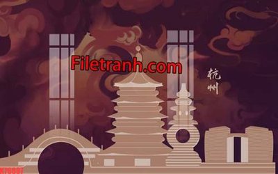 File gốc File tranh gốc dán tường hươu nai sừng K76887 (cho in UV) siêu nét