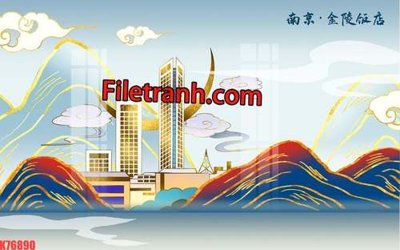 File ảnh File tranh gốc dán tường hươu nai sừng K76890 (gốc) dùng in Pano