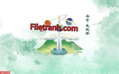 Ảnh gốc File tranh gốc dán tường hươu nai sừng K76892 (siêu chi tiết) để in ấn