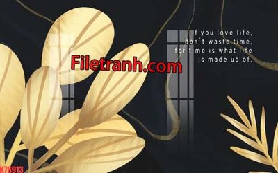 Download file gốc File tranh gốc dán tường hươu nai sừng K76913 (in lụa) tranh 3D