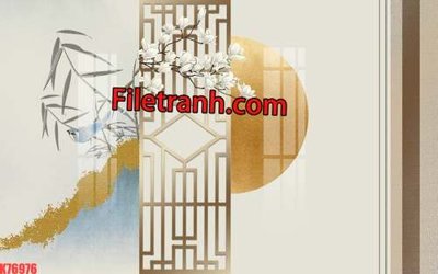 Mua file tranh gốc File tranh gốc dán tường hươu nai sừng K76976 tại Filetranh.com