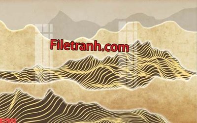 Tải file File tranh gốc dán tường hươu nai sừng K77042 (ảnh gốc) file AI/EPS