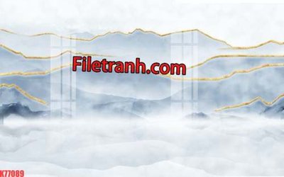 Tải file File tranh gốc dán tường hươu nai sừng K77089 (gốc) làm tranh trang trí