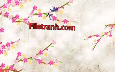 Download file File tranh gốc dán tường hươu nai sừng K77126 (gốc) cho xưởng in