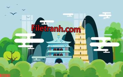 File tranh File tranh gốc dán tường hươu nai sừng K77282 (ảnh gốc) chi tiết rõ ràng