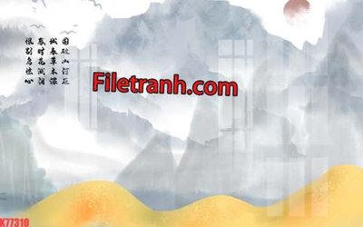 File ảnh File tranh gốc dán tường hươu nai sừng K77310 (gốc) in biển hiệu