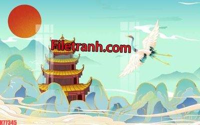 File tranh File tranh gốc dán tường hươu nai sừng K77345 (gốc) chủ đề tĩnh vật