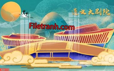 File PSD File tranh gốc dán tường hươu nai sừng K77361 (bản gốc) độ phân giải cao