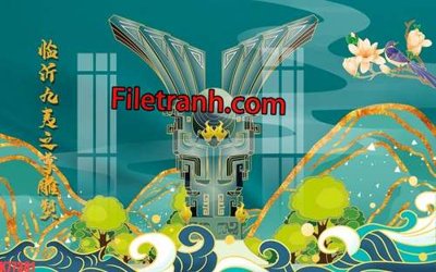 File gốc File tranh gốc dán tường hươu nai sừng K77381 (trang trí) phòng trẻ em