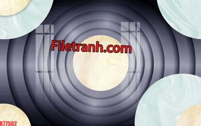 File gốc File tranh gốc dán tường hươu nai sừng K77502 (in lụa) tranh mã đáo