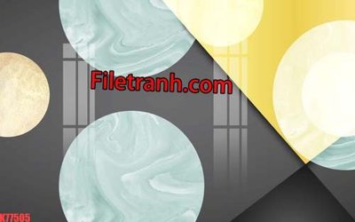 File ảnh File tranh gốc dán tường hươu nai sừng K77505 (gốc) in standee