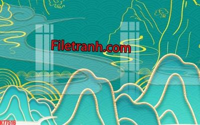 Tải file File tranh gốc dán tường hươu nai sừng K77516 (gốc) làm tranh treo tường