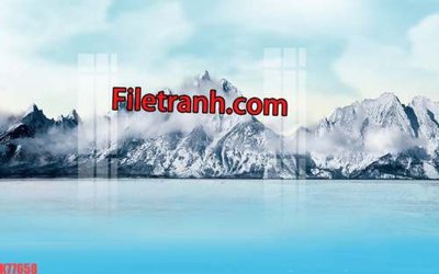 File gốc File tranh gốc dán tường hươu nai sừng K77658 (in tráng gương) sang trọng