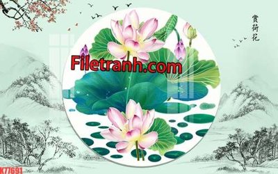 Tải file File tranh gốc dán tường hươu nai sừng K77691 (gốc) làm tranh trang trí