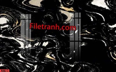 File gốc File tranh gốc dán tường hươu nai sừng K77708 (in tráng gương) ốp tường