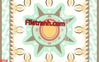 File tranh File tranh gốc dán tường hươu nai sừng K77710 (gốc) in trên kính