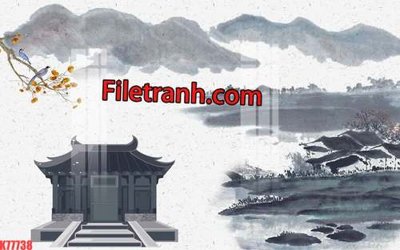 File gốc File tranh gốc dán tường hươu nai sừng K77738 (dành cho trang trí nội thất)