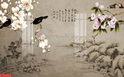 File tranh PSD File tranh gốc dán tường đẹp K78009 chất lượng cao