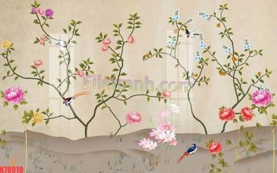 Download file gốc File tranh gốc dán tường đẹp K78010 (in mica) logo