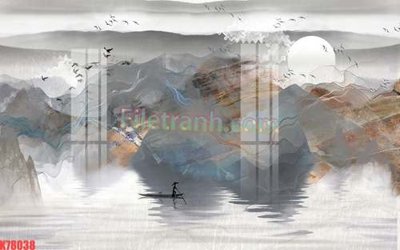 Hình ảnh file gốc in trần nhà File tranh gốc dán tường đẹp K78038