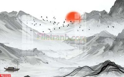 File in trần File tranh gốc dán tường đẹp K78095 (bản gốc) đại dương