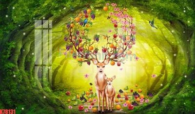 File tranh gốc File tranh gốc dán tường đẹp K78131 chủ đề hiện đại