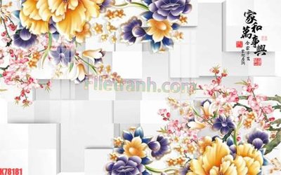 Tải về file gốc File tranh gốc dán tường đẹp K78181 (chuẩn in ấn)