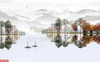 File in trần File tranh gốc dán tường đẹp K78326 (bản gốc) hoa văn