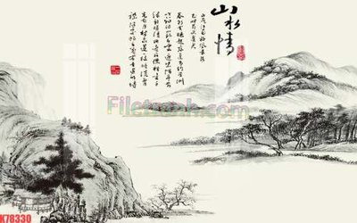 Hình ảnh file gốc File tranh gốc dán tường đẹp K78330 cho in UV