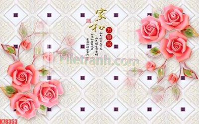 File gốc in mica File tranh gốc dán tường đẹp K78353 chất lượng