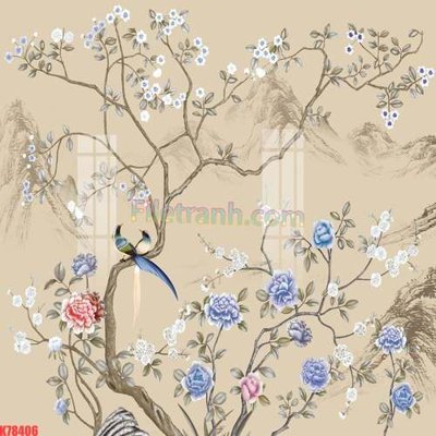Tải về file gốc File tranh gốc dán tường đẹp K78406 (chuẩn in ấn)