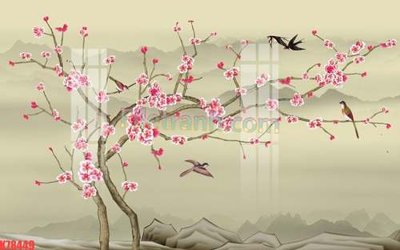 Download file tranh File tranh gốc dán tường đẹp K78449 (file gốc PSD)