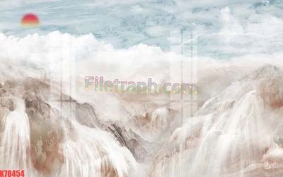 File in mica File tranh gốc dán tường đẹp K78454 (bản gốc) làm vách ngăn