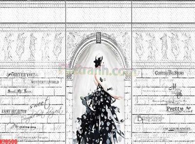 File PSD File tranh gốc dán tường đẹp K78500 (gốc) cho in quảng cáo