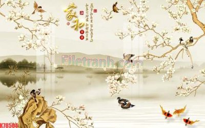 File gốc File tranh gốc dán tường đẹp K78504 (PNG) không nền chất lượng