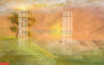 File tranh in trần File tranh gốc dán tường đẹp K78664 (ảnh gốc siêu nét)