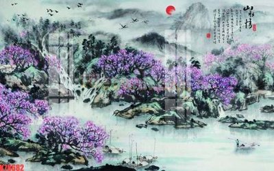 File gốc File tranh gốc dán tường đẹp K78682 (in lụa) chi tiết cao